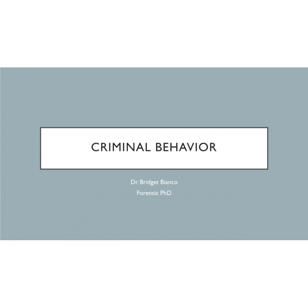 PSY 622 Topic 3 Assignment, Cranial Behavior Presentation