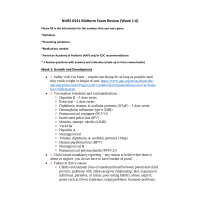 NURS 6541 Midterm Exam Review 2