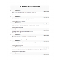 NURS 6541N Midterm Exam 6 (100 out of 100) - Two Sets