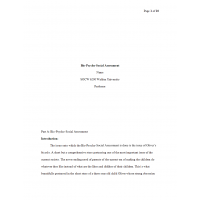 SOCW 6200 Week 10 Assignment, Bio-Psycho Social Assessment Project