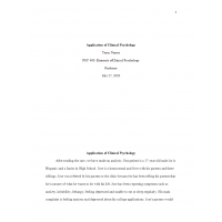 PSY 480 Week 3 Team Assignment, Application of Clinical Psychology PSY 480 Week 3 Team Assignment, Application of Clinical Psychology