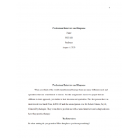 PSY 480 Week 4 Individual Assignment, Professional Interview and Response Paper 2 PSY 480 Week 4 Individual Assignment, Professional Interview and Response Paper 2