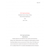 NR 449 Week 3 RUA 1, Topic Search Strategy (Hospital Readmission)