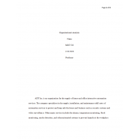 MGT 526 Week 2 Assignment, Organizational Analysis (ADT Inc) MGT 526 Week 2 Assignment, Organizational Analysis (ADT Inc)