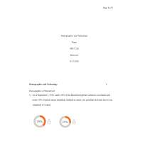 MGT 526 Week 5 Assignment, Demographics and Technology (MasterCard) MGT 526 Week 5 Assignment, Demographics and Technology (MasterCard)