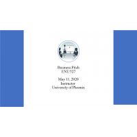 ENT 527 Week 3 Assignment, Business Pitch ENT 527 Week 3 Assignment, Business Pitch