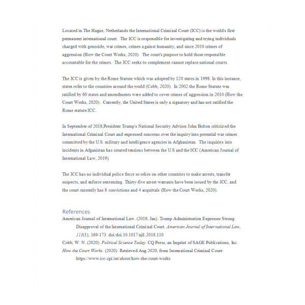 POLI 330N Week 5 Discussion Question