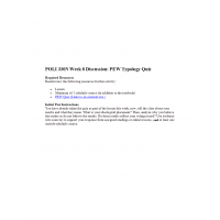 POLI 330N Week 8 Discussion, PEW Typology Quiz