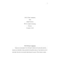 PSY 352 Week 3 Assignment, Errors in Real Life PSY 352 Week 3 Assignment, Errors in Real Life