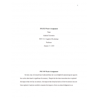 PSY 352 Week 4 Assignment, Understanding Experiments in Cognition PSY 352 Week 4 Assignment, Understanding Experiments in Cognition