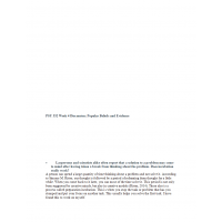 PSY 352 Week 4 Discussion, Popular Beliefs and Evidence PSY 352 Week 4 Discussion, Popular Beliefs and Evidence