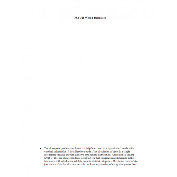 PSY 352 Week 5 Discussion 2