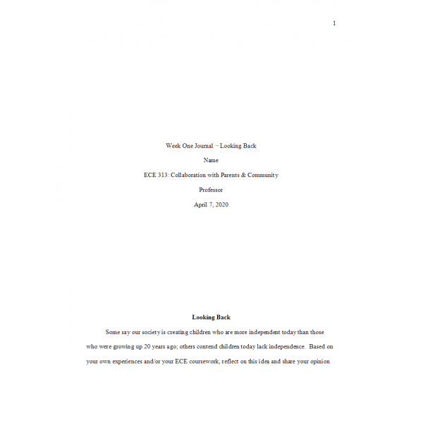 ECE 313 Week 1 Journal, Looking Back