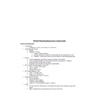 NR 283 Week 5 Pathophysiology Exam 2 Study Guide