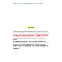 NR 360 Week 2 Assignment, Technology Presentation Team Charter