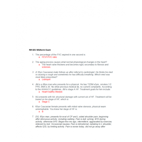 NR 601 Week 4 Midterm Exam 1 NR 601 Week 4 Midterm Exam 1