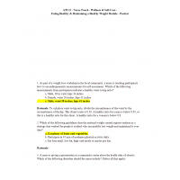 NR 228 ATI # 1 - Nurse Touch - Wellness & Self-Care - Eating Healthy & Maintaining a Healt