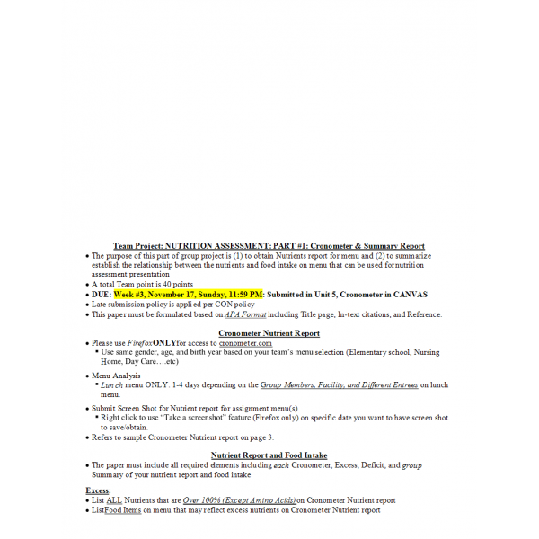 NR 228 Nutrition Assessment Part 1