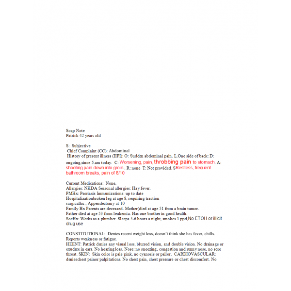 NR 511 Week 4 Homework - Clinical Encounter Log NR 511 Week 4 Homework - Clinical Encounter Log