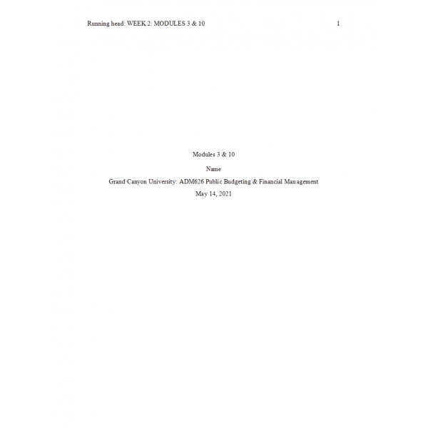 ADM 626 Week 2 Module 3 (Page 26) and 10 (Page 82)