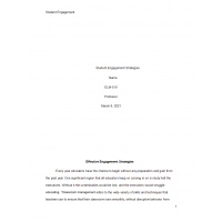 ELM 510 Topic 1 Assignment Student Engagement Strategies 1 ELM 510 Topic 1 Assignment Student Engagement Strategies 1