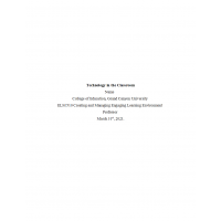 ELM 510 Topic 6 Assignment Technology In Classroom ELM 510 Topic 6 Assignment Technology In Classroom