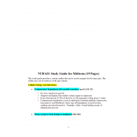 NUR 631 Week 8 Midterm Study Guide NUR 631 Week 8 Midterm Study Guide