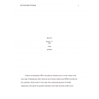 HCI 655 Week 7 Assignment 1 (Benchmark - RFI for EHR Vendor) HCI 655 Week 7 Assignment 1 (Benchmark - RFI for EHR Vendor)