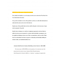 ESE 656 Week 2 Discussion 1, Positive Environment ESE 656 Week 2 Discussion 1, Positive Environment