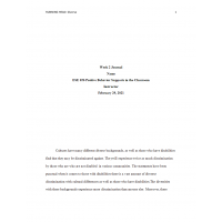 ESE 656 Week 2 Journal, Diversity 2 ESE 656 Week 2 Journal, Diversity 2