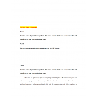 ESE 656 Week 6 Discussion, Reflection and Career Goals Part 1, 2 and 3 ESE 656 Week 6 Discussion, Reflection and Career Goals Part 1, 2 and 3