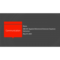 ABS 497 Week 3 Assignment, Communication ABS 497 Week 3 Assignment, Communication