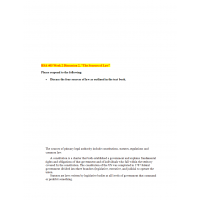 HSA 405 Week 2 Discussion 2, The Sources of Law HSA 405 Week 2 Discussion 2, The Sources of Law