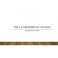 PSY 565 Topic 7 Assignment, The Leadership of Change