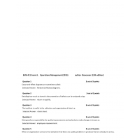 BUSI 411  Exam 3 - Operations Management