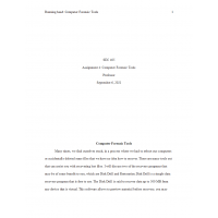 SEC 405 Week 9 Assignment 4, Computer Forensic Tools SEC 405 Week 9 Assignment 4, Computer Forensic Tools