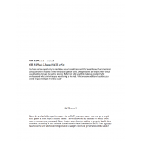 CRJ 311 Week 2 Journal, SANE or Not CRJ 311 Week 2 Journal, SANE or Not