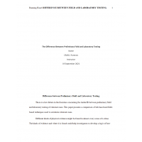 CRJ 311 Week 3 Assignment, Preliminary Field and Laboratory Testing CRJ 311 Week 3 Assignment, Preliminary Field and Laboratory Testing