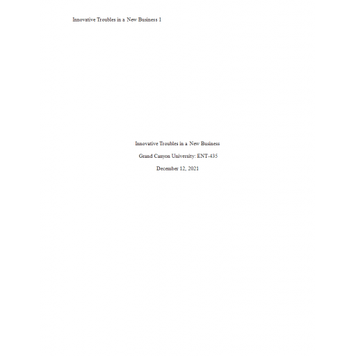 ENT 435 Week 8 Benchmark Assignment, Create an Innovation (Cell Phone Repair)