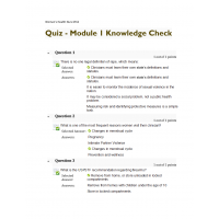 NURS 6552 Module 1 Knowledge Check