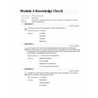 NURS 6552 Module 4 Knowledge Check NURS 6552 Module 4 Knowledge Check