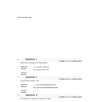 NURS 3150 Week 3 Quiz, Basic Characteristics of Quantitative Research Designs