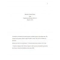 PSY 520 Topic 1 Descriptive Statistics Project: 2022 PSY 520 Topic 1 Descriptive Statistics Project: 2022