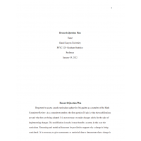 PSY 520 Topic 8 Research Question Plan: 2022 PSY 520 Topic 8 Research Question Plan: 2022