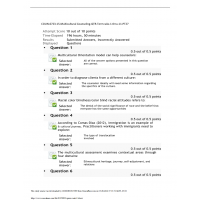 COUN- 6723-15 Week 11 Quiz COUN- 6723-15 Week 11 Quiz