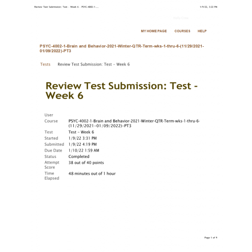 PSYC-4002 Week 6 Test Brain and behavior (Winter 2021)