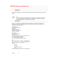NRNP 6566 Week 11 Knowledge Check NRNP 6566 Week 11 Knowledge Check