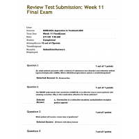 NURS-6630 Final Exam Spring 2020 Psychopharmacology (75 out of 75)