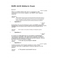 NURS-6630 Midterm Exam Year 2021 (75 out of 75)