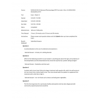 NURS 6521N-33 Final Exam May 2021 - (100 of 100)